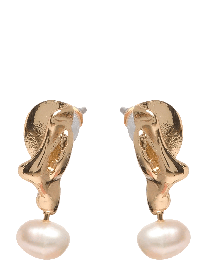 Pilgrim - STARLIGHT pearl earrings gold-plated - helmikorvakorut - gold plated - 0