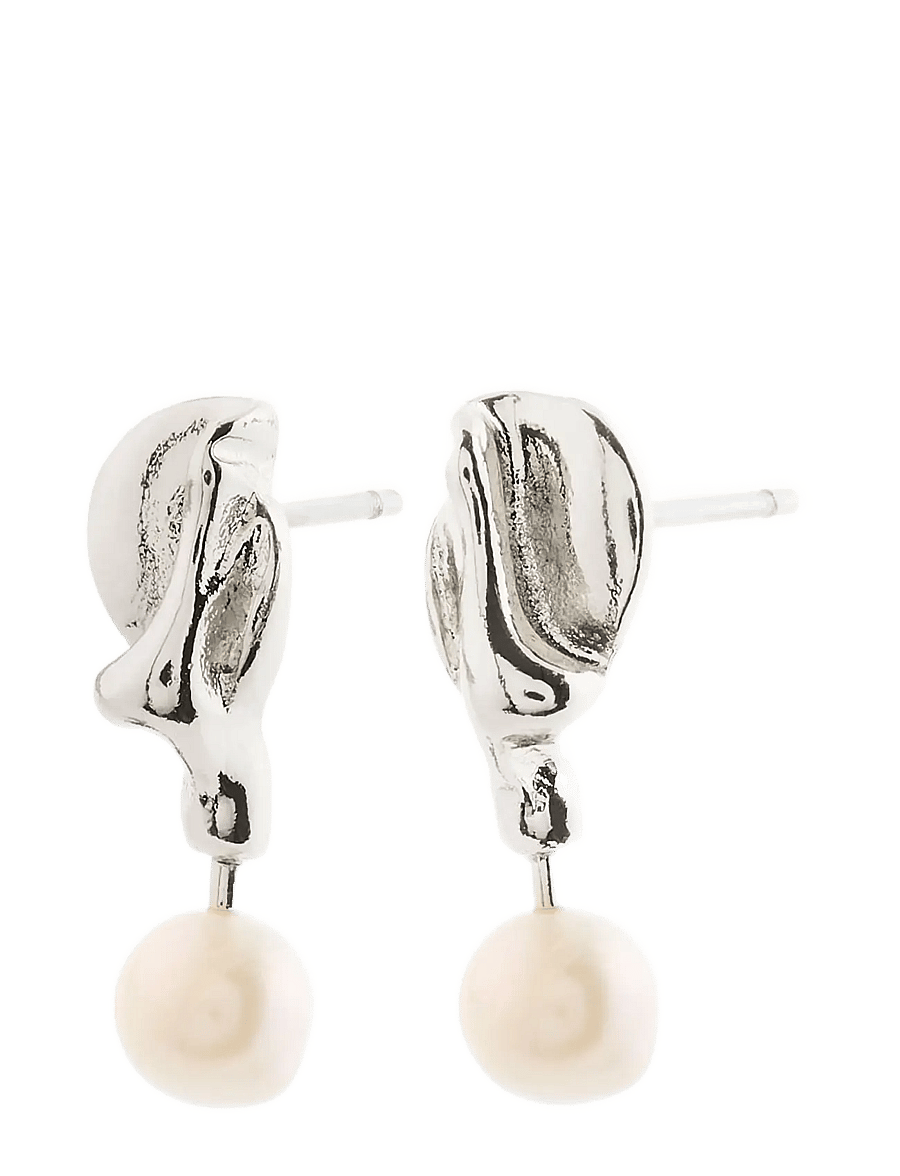 Pilgrim - STARLIGHT pearl earrings silver-plated - silver plated - 1