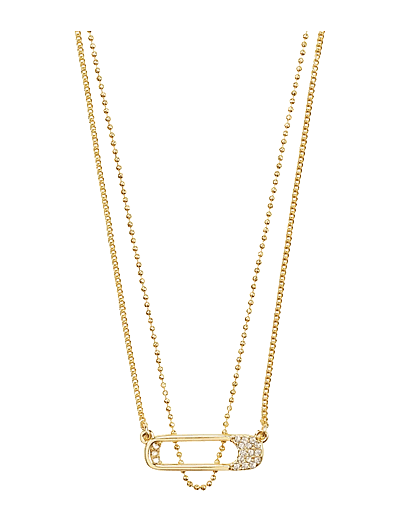 Instant Necklace, 2-In-1 Set, Gold-Plated - HalskæDer Med VedhæNg