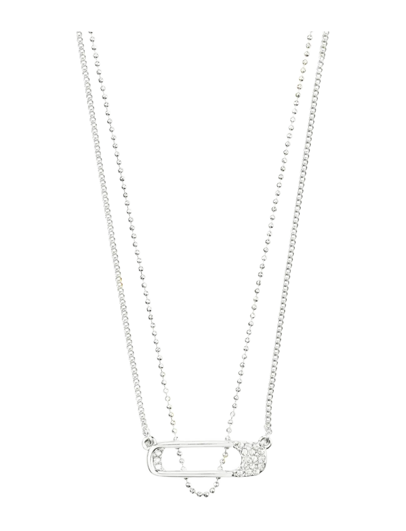 PILGRIM Instant Kette, 2-In-1 Set, Silber-Plated Silber - One Size - Damen