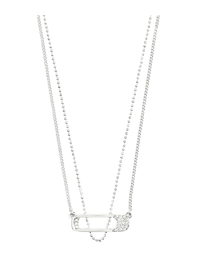 Pilgrim - INSTANT necklace, 2-in-1 set, silver-plated - chain necklaces - silver plated - 1