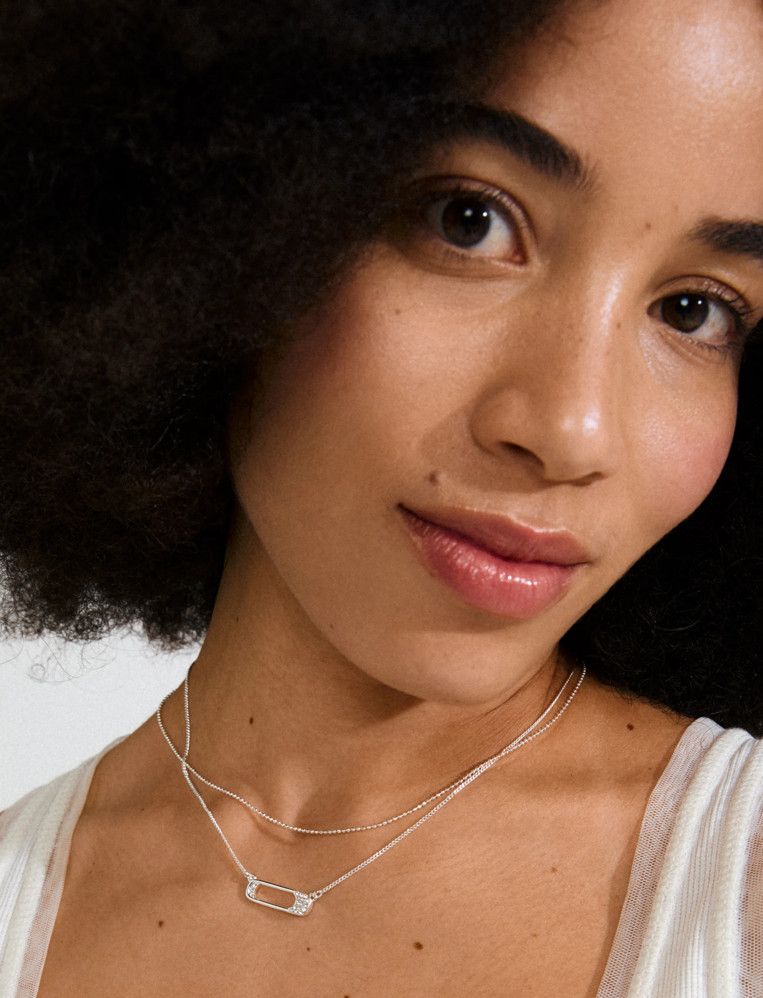 Pilgrim Instant Necklace, 2-In-1 Set, Silver-Plated, One Size, Necklaces, Silber - Chain Frauen