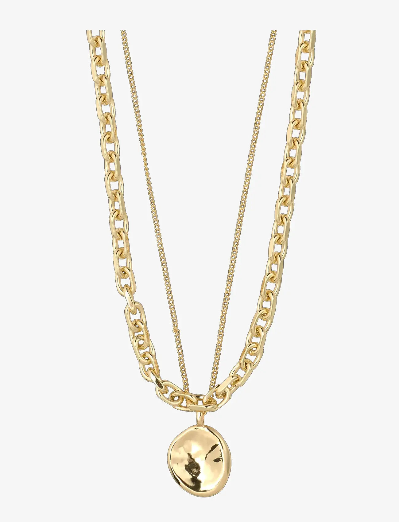 Pilgrim - SPARKLE necklace 2-in-1 set, gold-plated - halsband med hänge - gold plated - 1