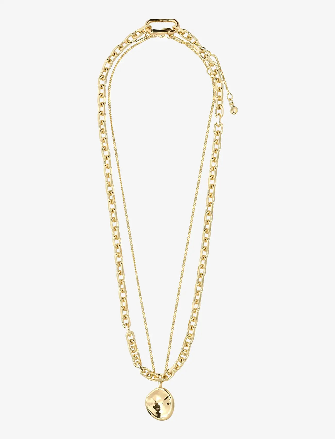 Pilgrim - SPARKLE necklace 2-in-1 set, gold-plated - halsband med hänge - gold plated - 2