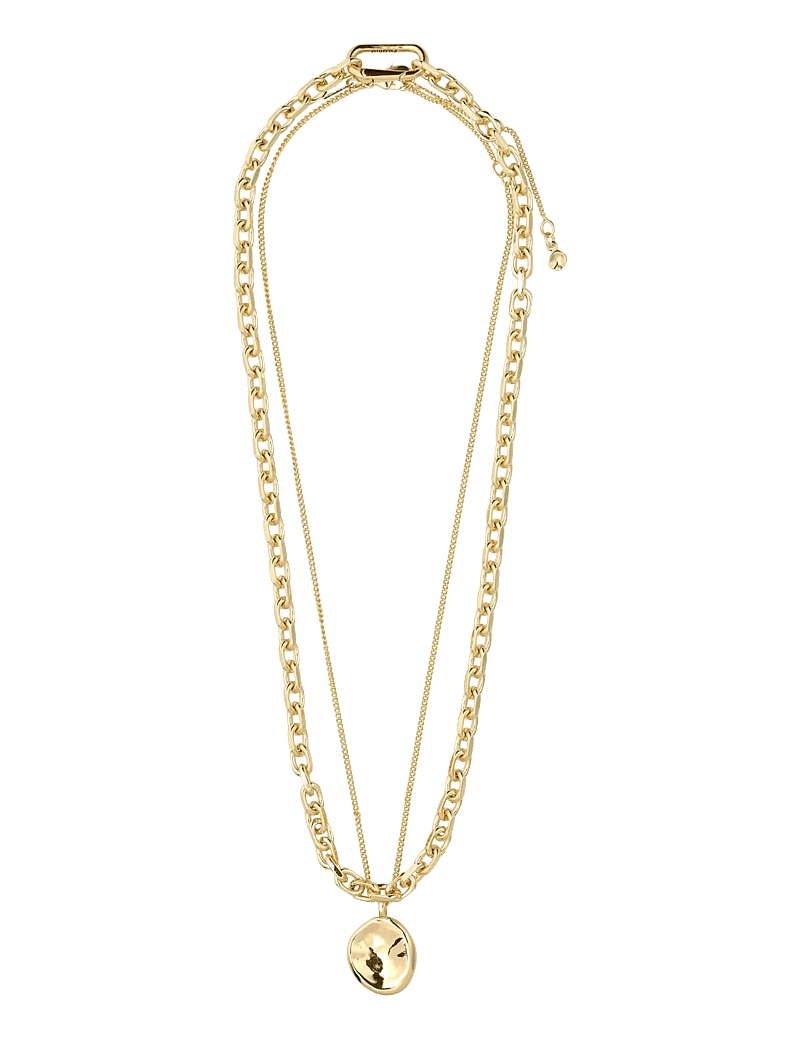 Pilgrim - SPARKLE necklace 2-in-1 set, gold-plated - halskæder med vedhæng - gold plated - 2