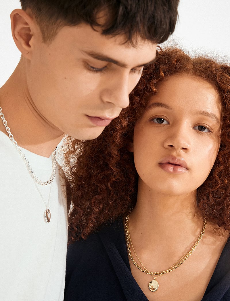 Pilgrim - SPARKLE necklace 2-in-1 set, gold-plated - halskæder med vedhæng - gold plated - 0