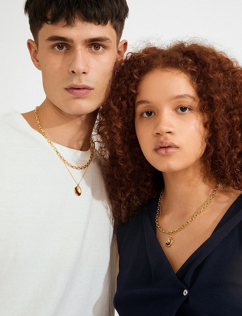 Pilgrim - SPARKLE necklace 2-in-1 set, gold-plated - halskæder med vedhæng - gold plated - 4