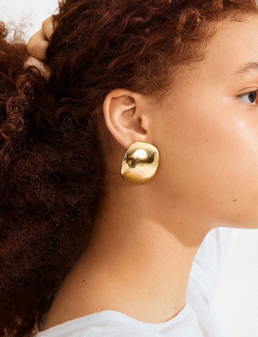 Pilgrim - SPARKLE earrings gold-plated - gold plated - 1