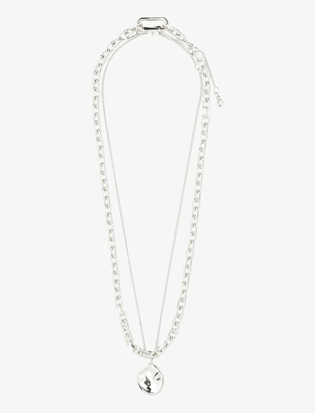 Pilgrim - SPARKLE necklace 2-in-1 set, silver-plated - kaelaketid - silver plated - 2