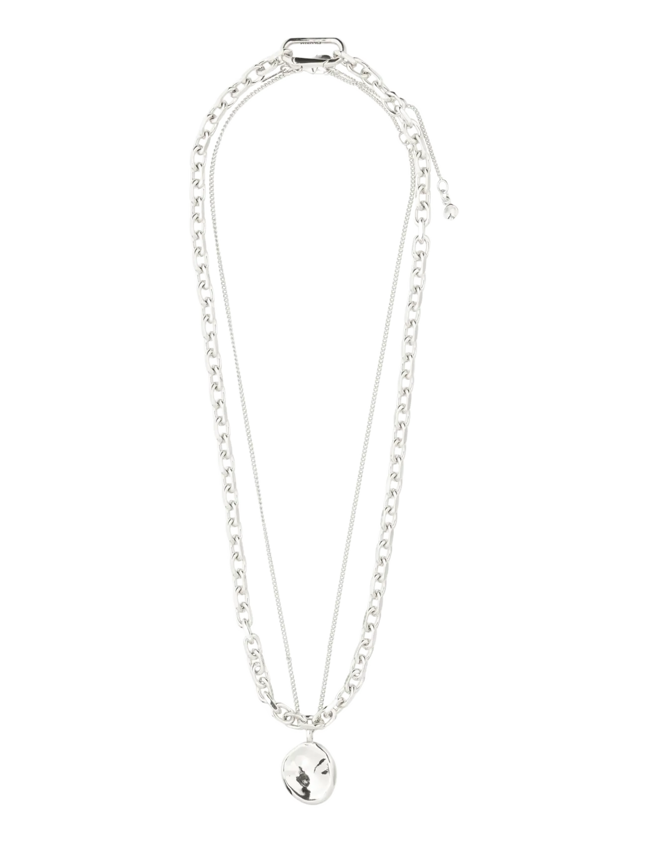 Pilgrim - SPARKLE necklace 2-in-1 set, silver-plated - silver plated - 2