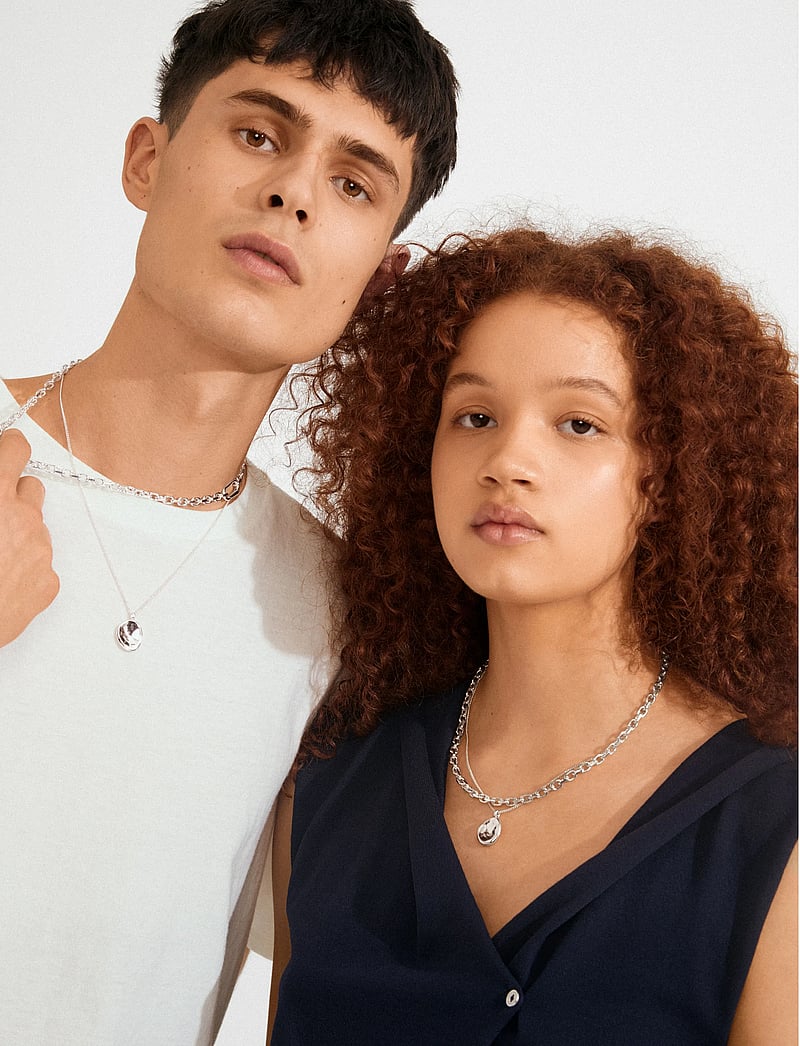 Pilgrim - SPARKLE necklace 2-in-1 set, silver-plated - konfirmation - silver plated - 0