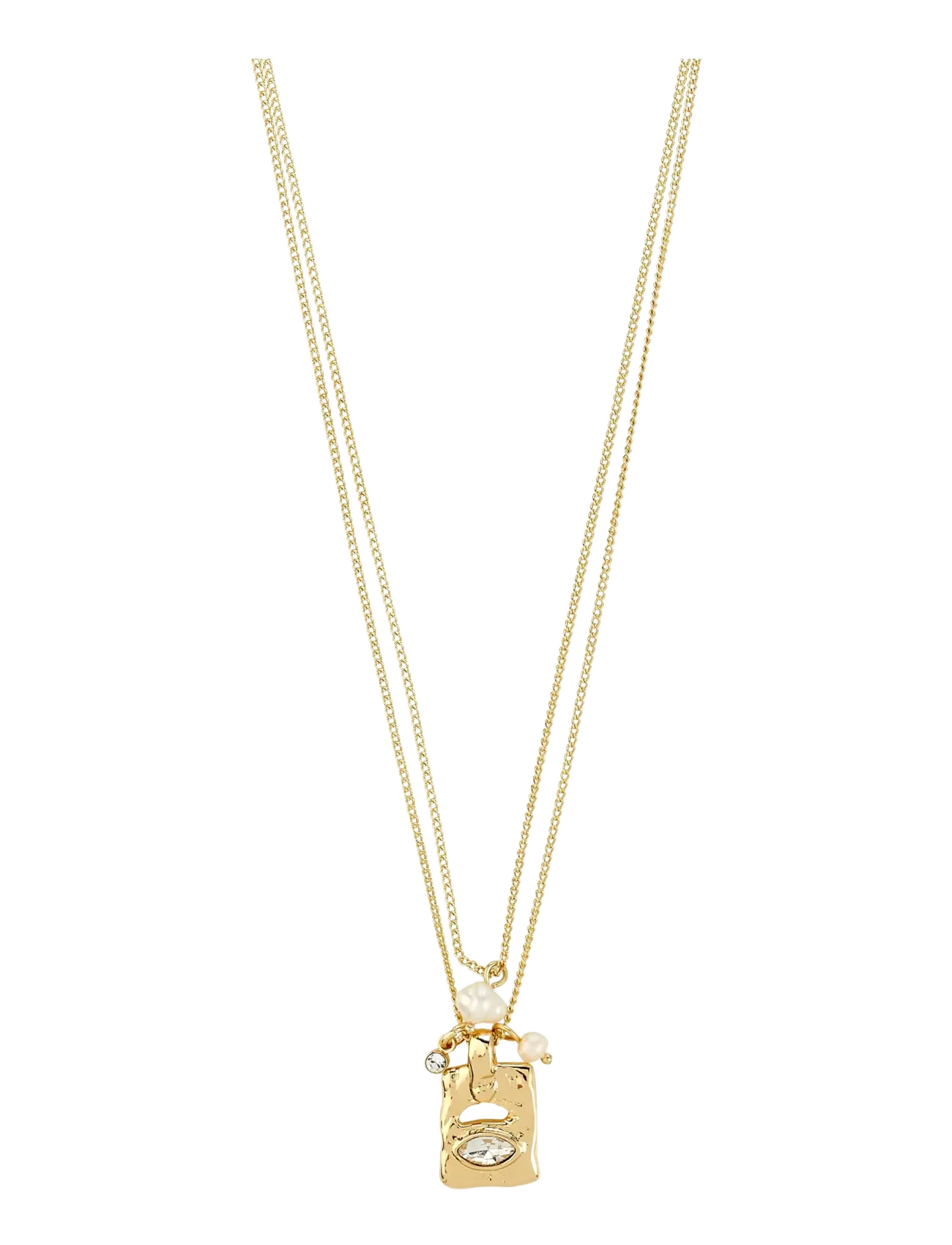 PILGRIM Fire Kette 2-In-1 Set, Gold-Plated Gold - One Size - Damen