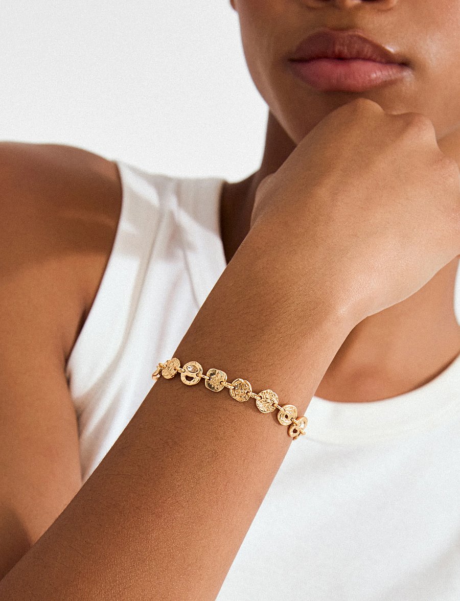 Pilgrim - FIRE bracelet gold-plated - kædearmbånd - gold plated - 3