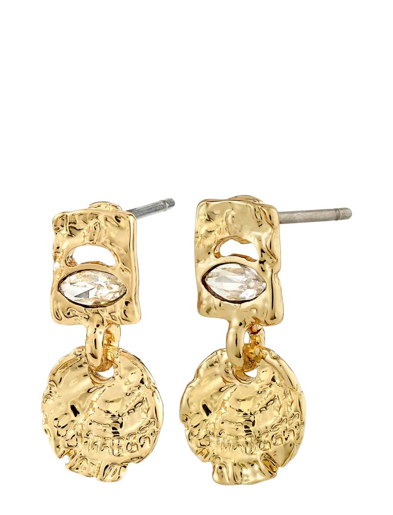 FIRE earrings gold-plated - GOLD PLATED