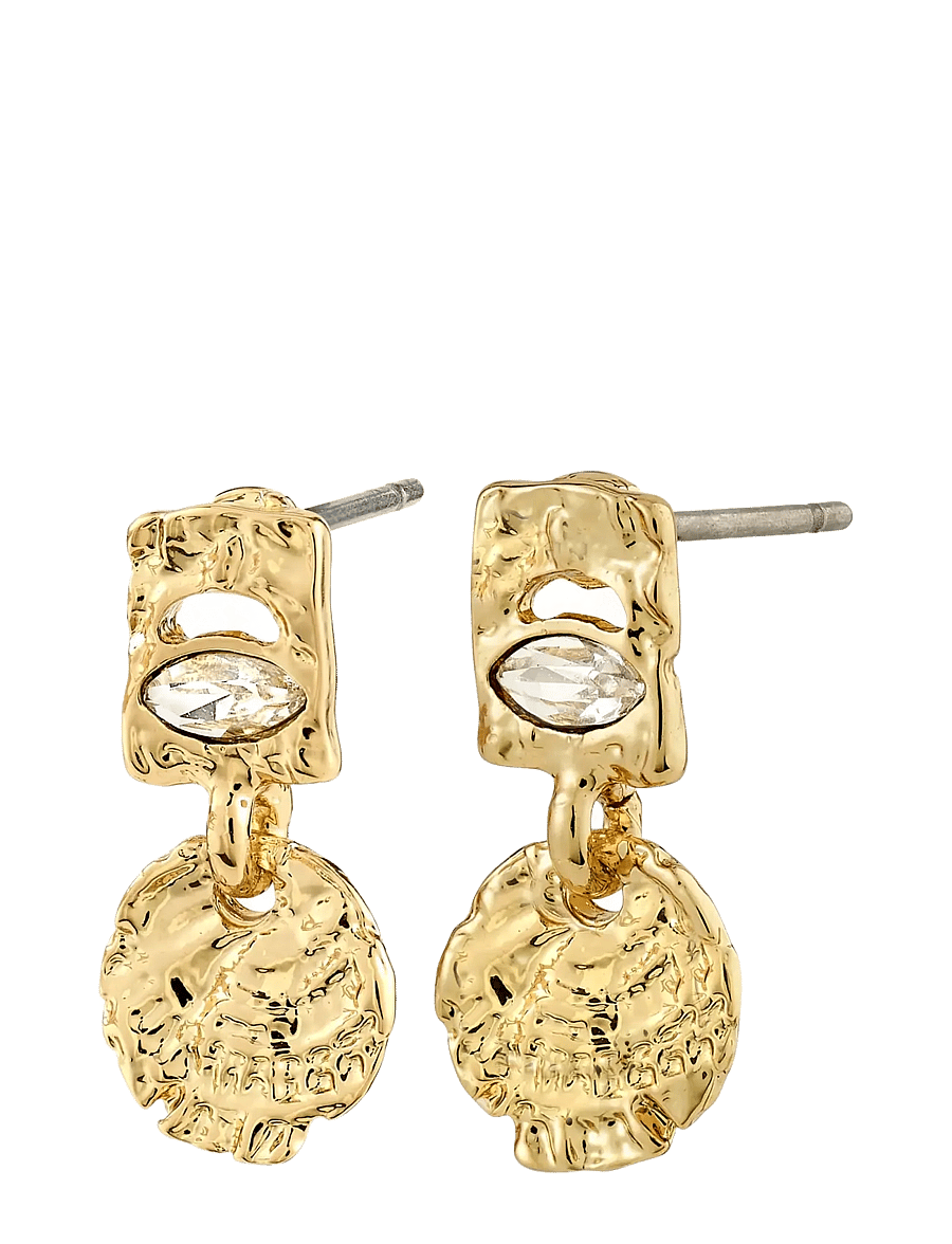 Pilgrim - FIRE earrings gold-plated - hängande örhängen - gold plated - 1