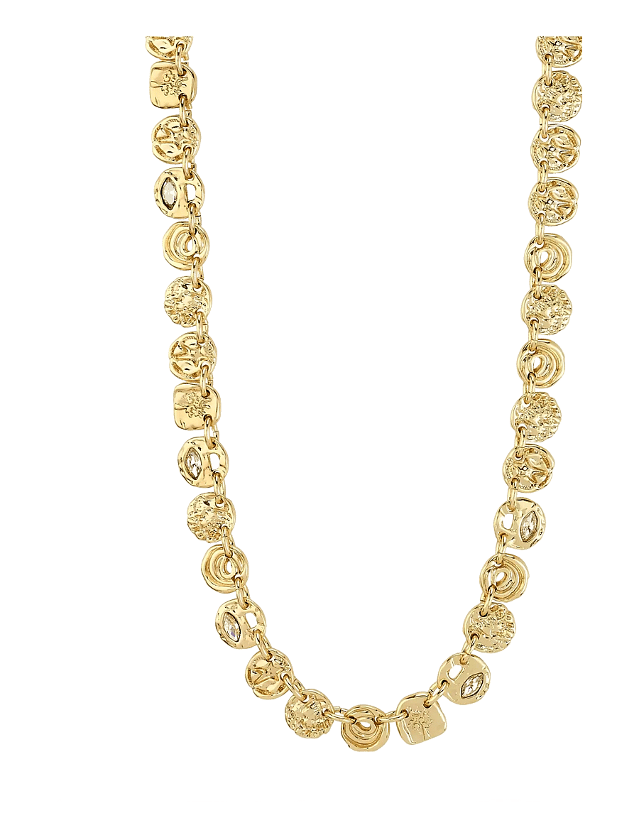 Pilgrim - FIRE necklace gold-plated - statement-ketten - gold plated - 1