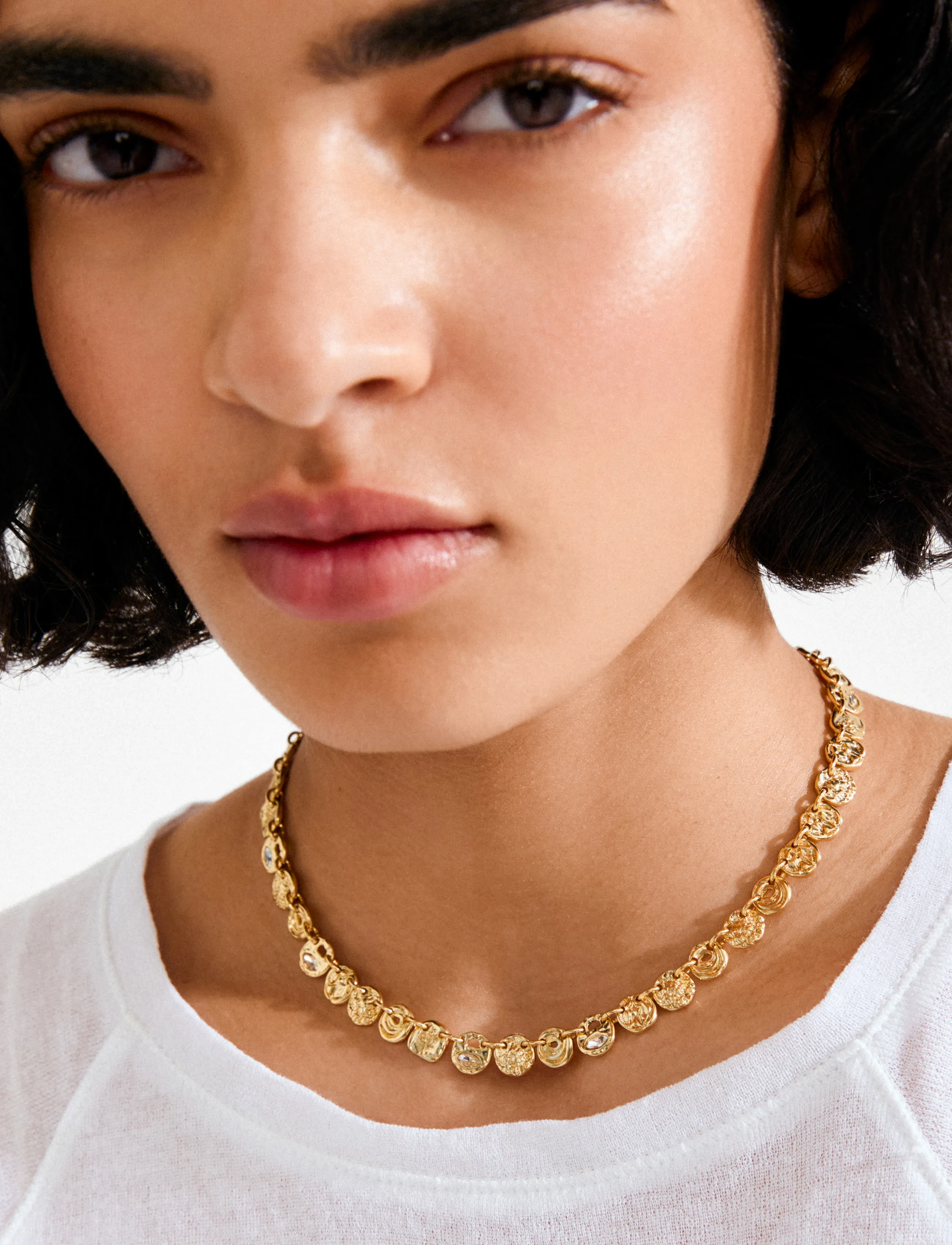 Pilgrim Fire Necklace Gold-Plated, One Size, Necklaces, Gold - Statement Frauen
