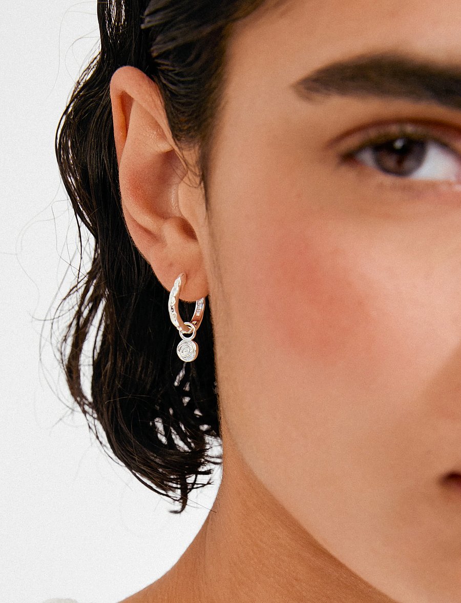 Pilgrim - FIRE hoop earrings silver-plated - hoops - silver plated - 2