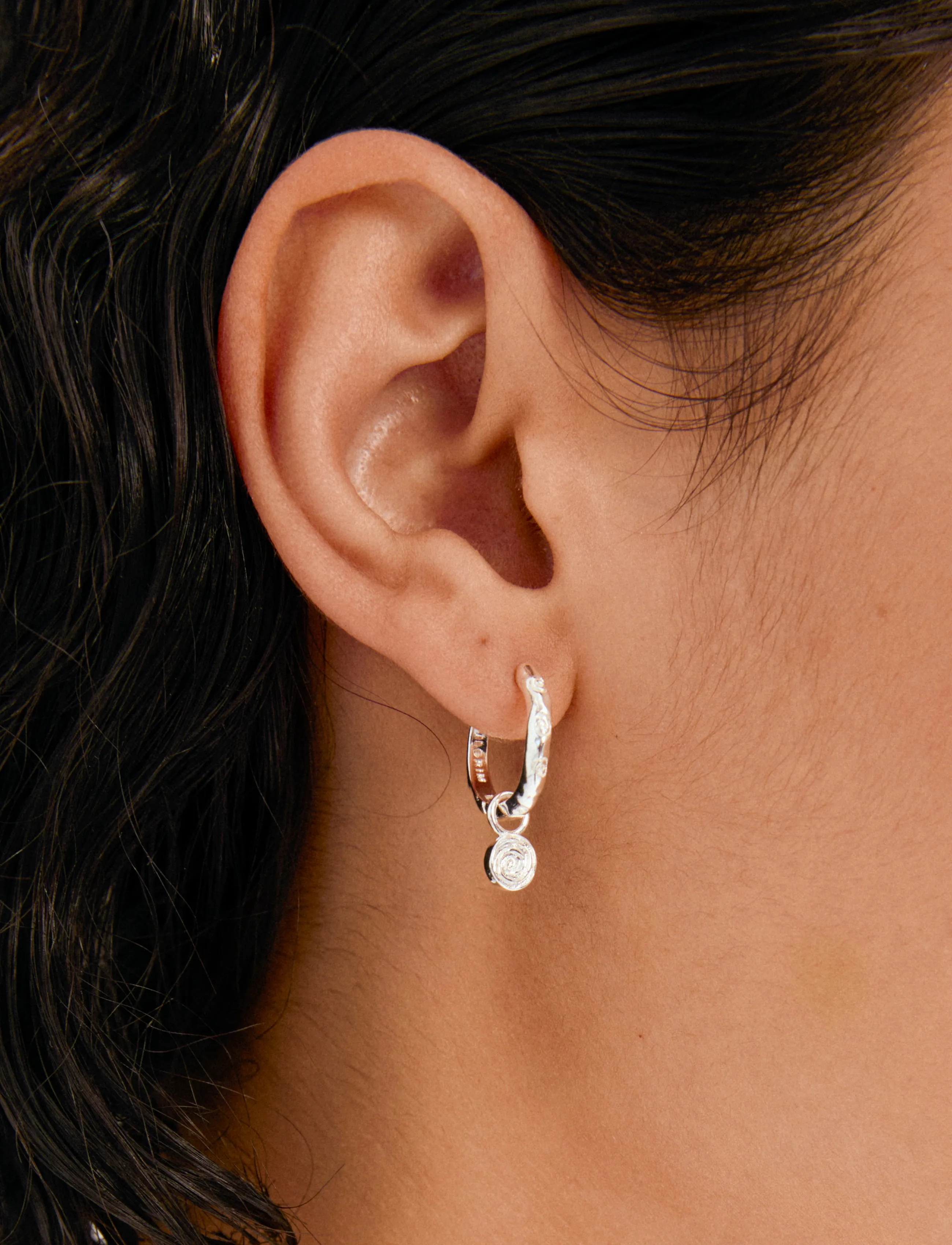 Pilgrim - FIRE hoop earrings silver-plated - hoops - silver plated - 3
