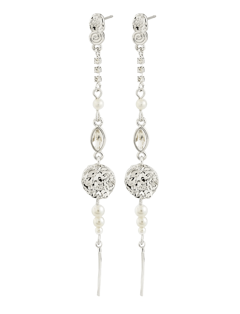 Pilgrim - FIRE earrings silver-plated - perleøreringe - silver plated - 1