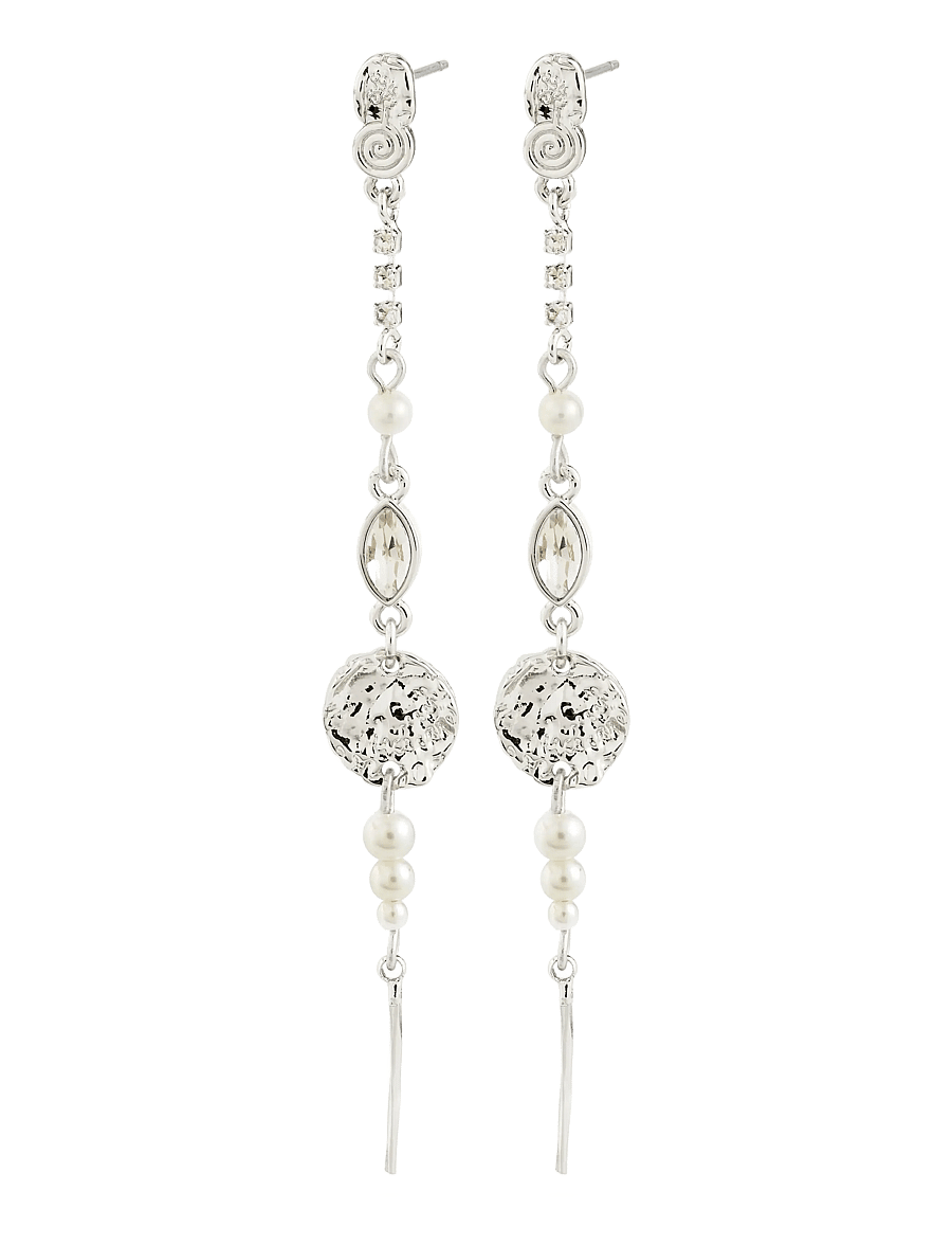 Pilgrim - FIRE earrings silver-plated - pärlörhängen - silver plated - 1