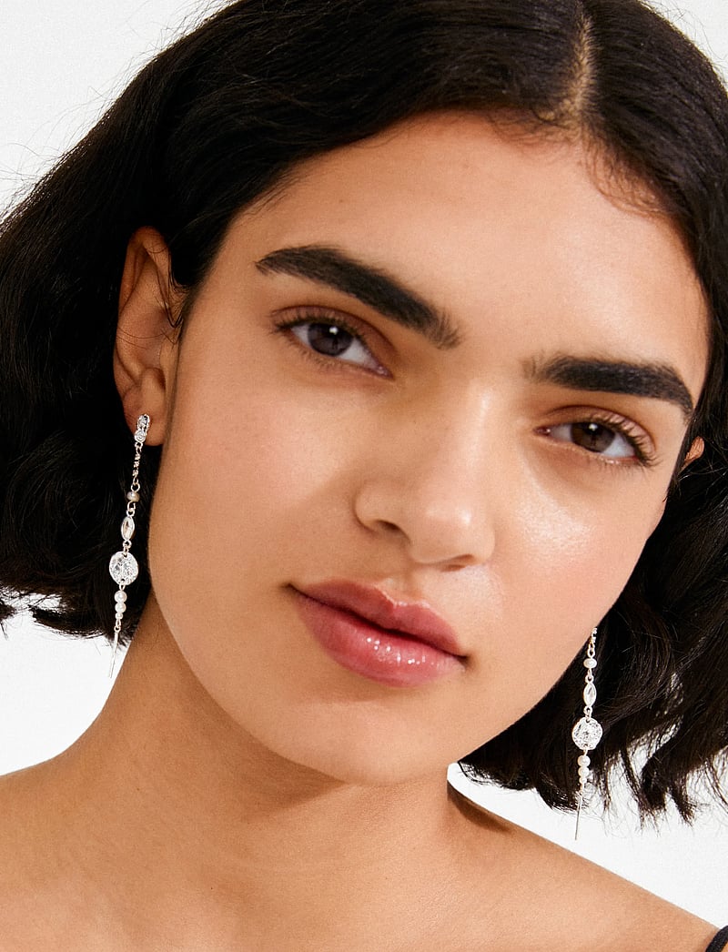 Pilgrim - FIRE earrings silver-plated - perleøreringe - silver plated - 0