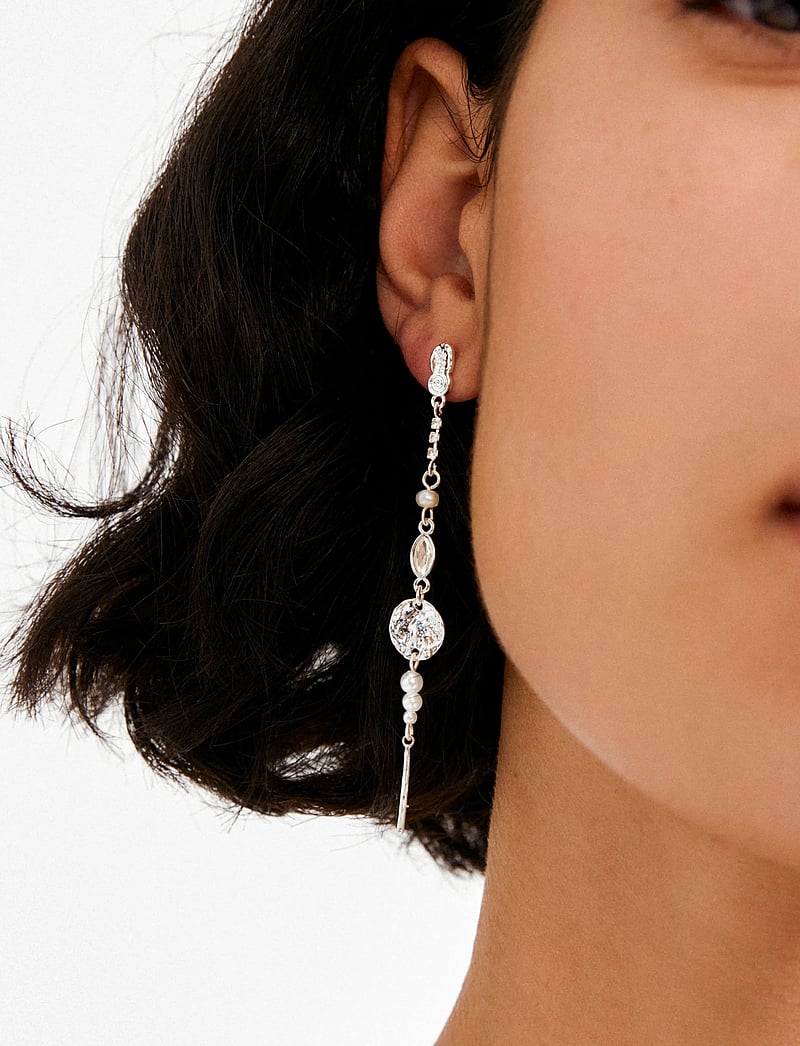 Pilgrim - FIRE earrings silver-plated - perleøreringe - silver plated - 2