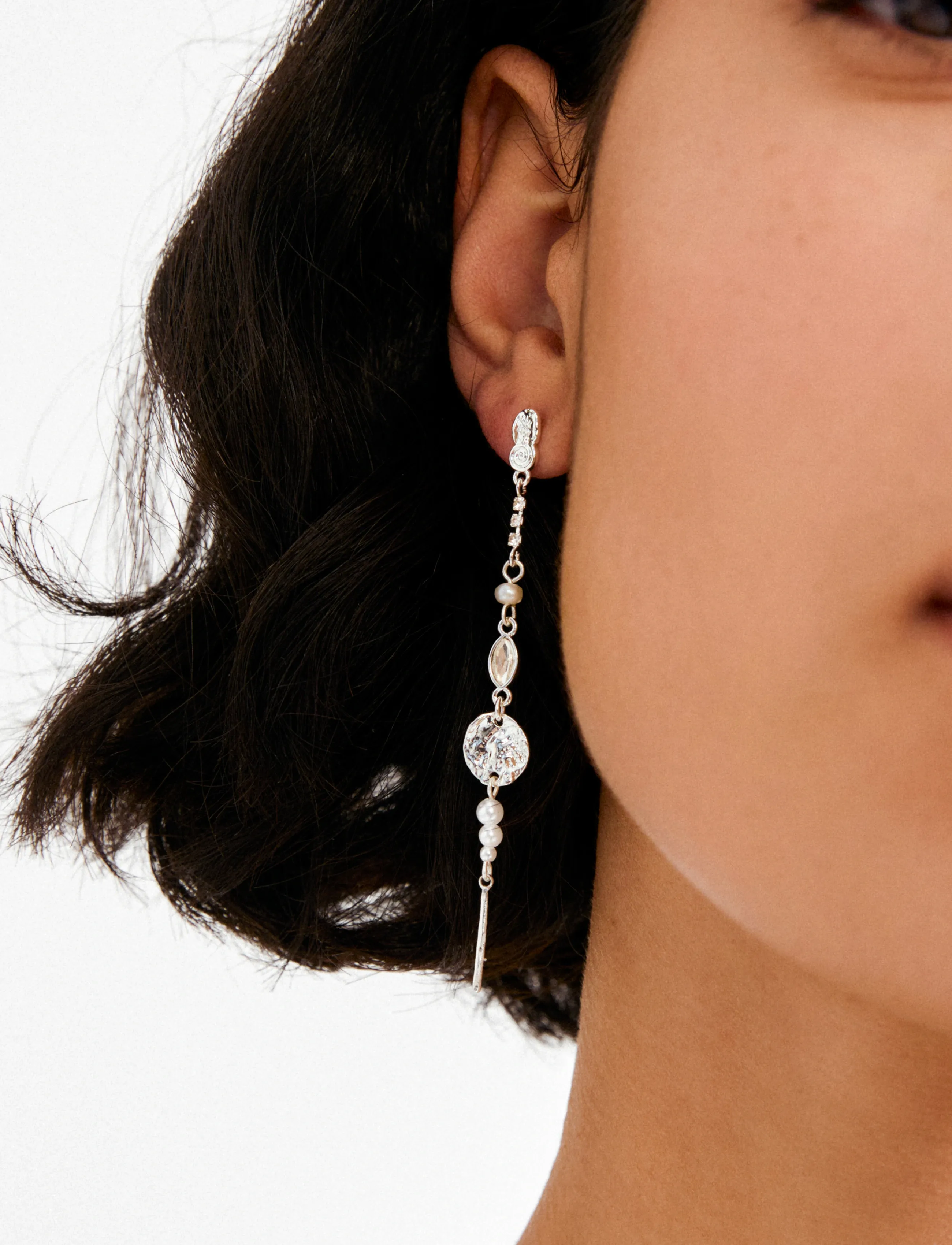 Pilgrim - FIRE earrings silver-plated - perleøreringe - silver plated - 2