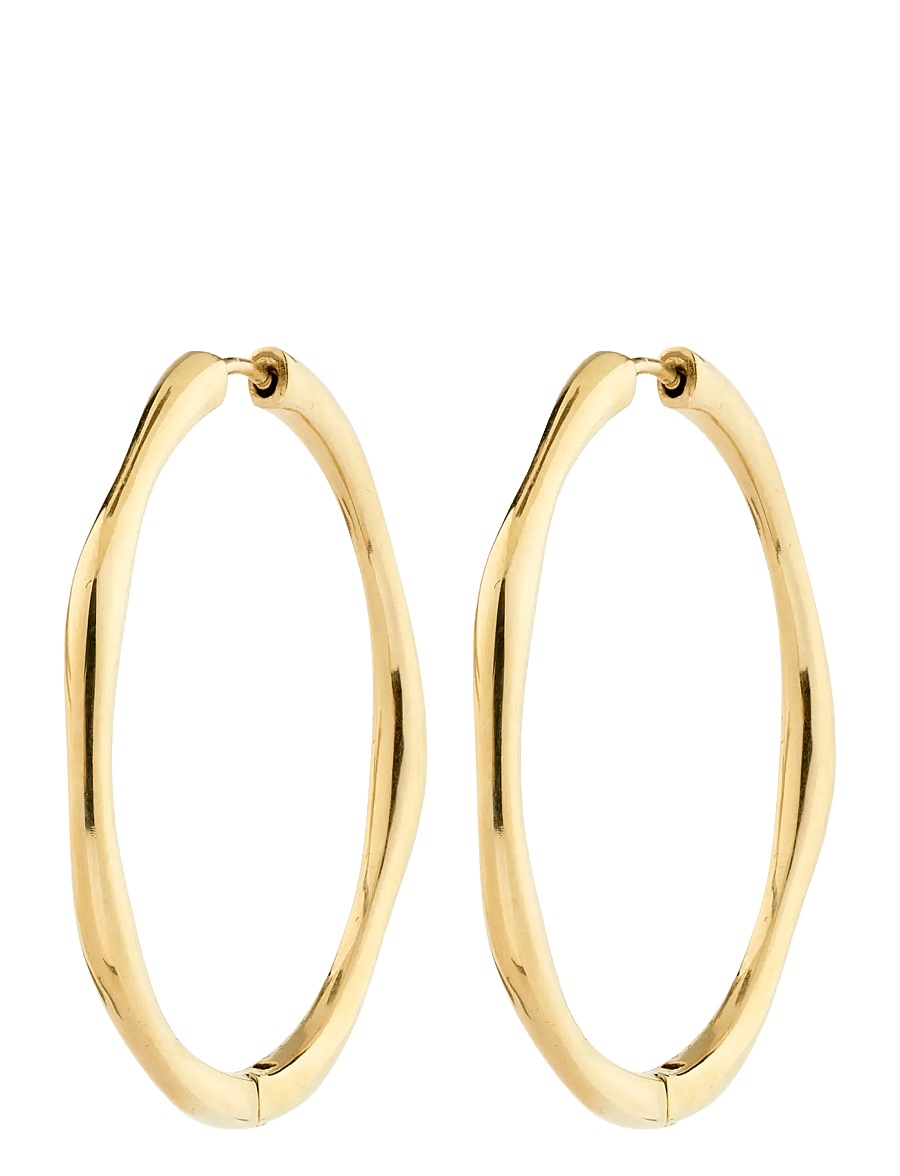 Pilgrim - HAZE hoop earrings gold-plated - hoops kõrvarõngad - gold plated - 1