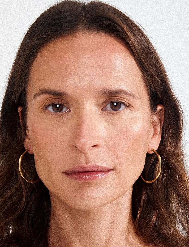 Pilgrim - HAZE hoop earrings gold-plated - creoler & hoops - gold plated - 0