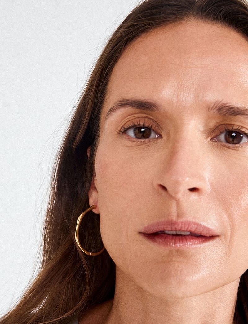 Pilgrim - HAZE hoop earrings gold-plated - creoler & hoops - gold plated - 2