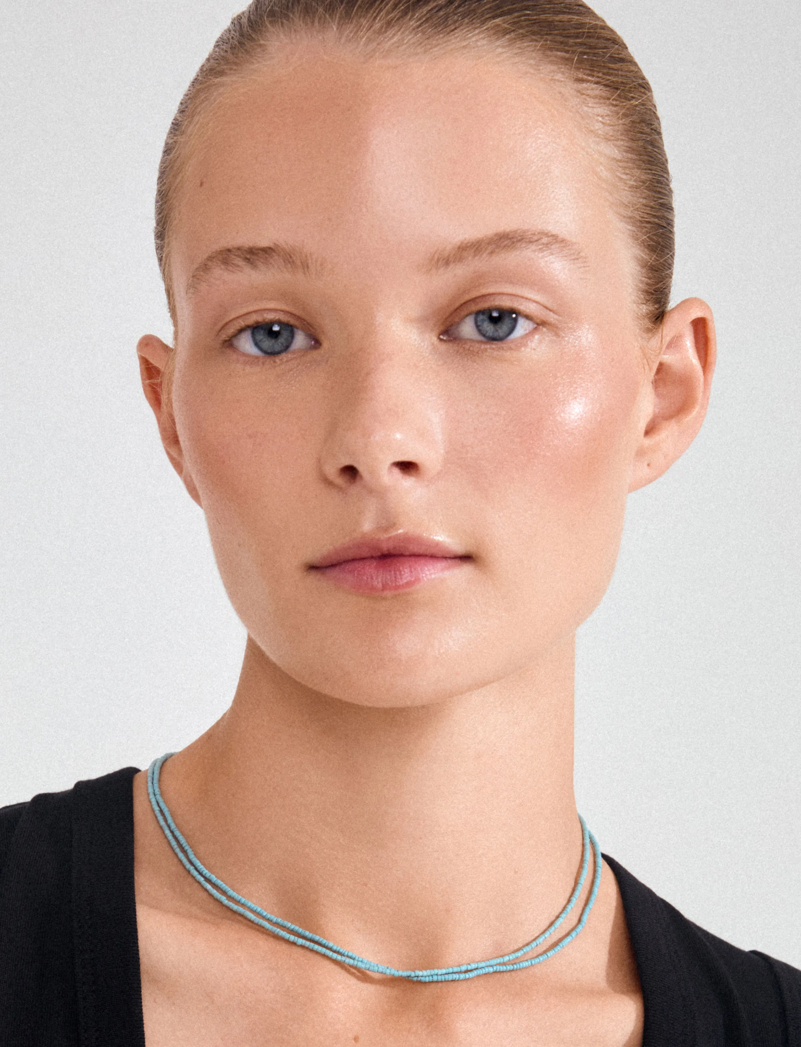 Pilgrim Haze Necklaces 2-In-1 Set, Blue/Gold-Plated, One Size, Necklaces, Gold - Dainty Frauen