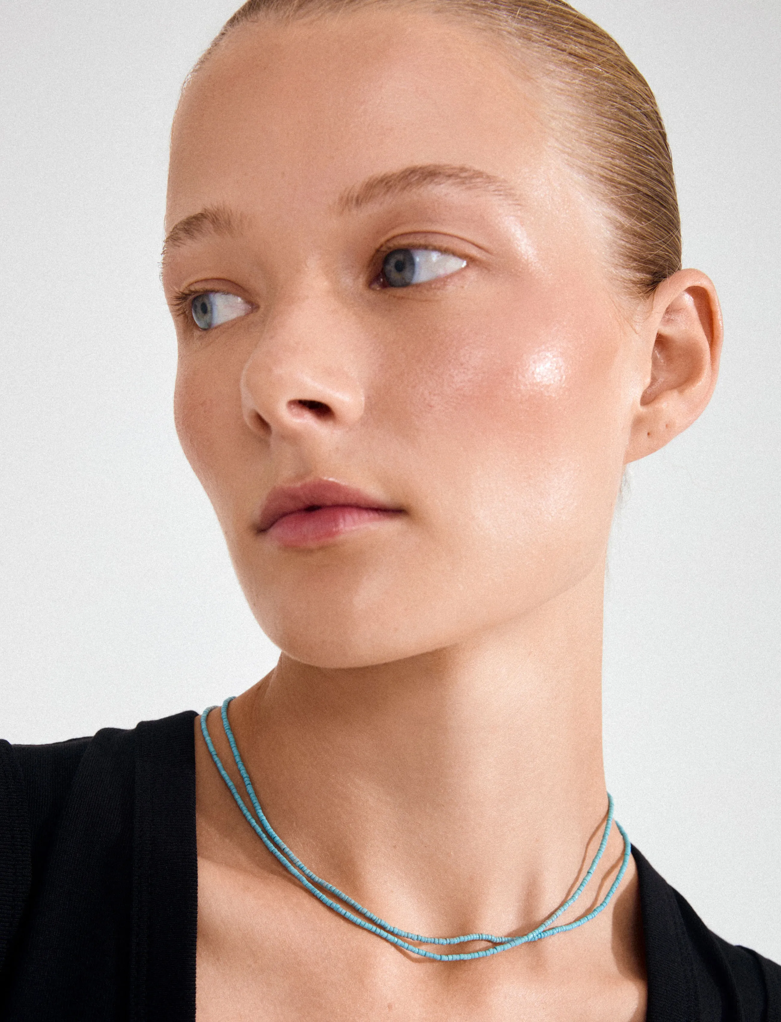Pilgrim - HAZE necklaces 2-in-1 set, blue/gold-plated - ketten mit anhänger - gold plated - 2