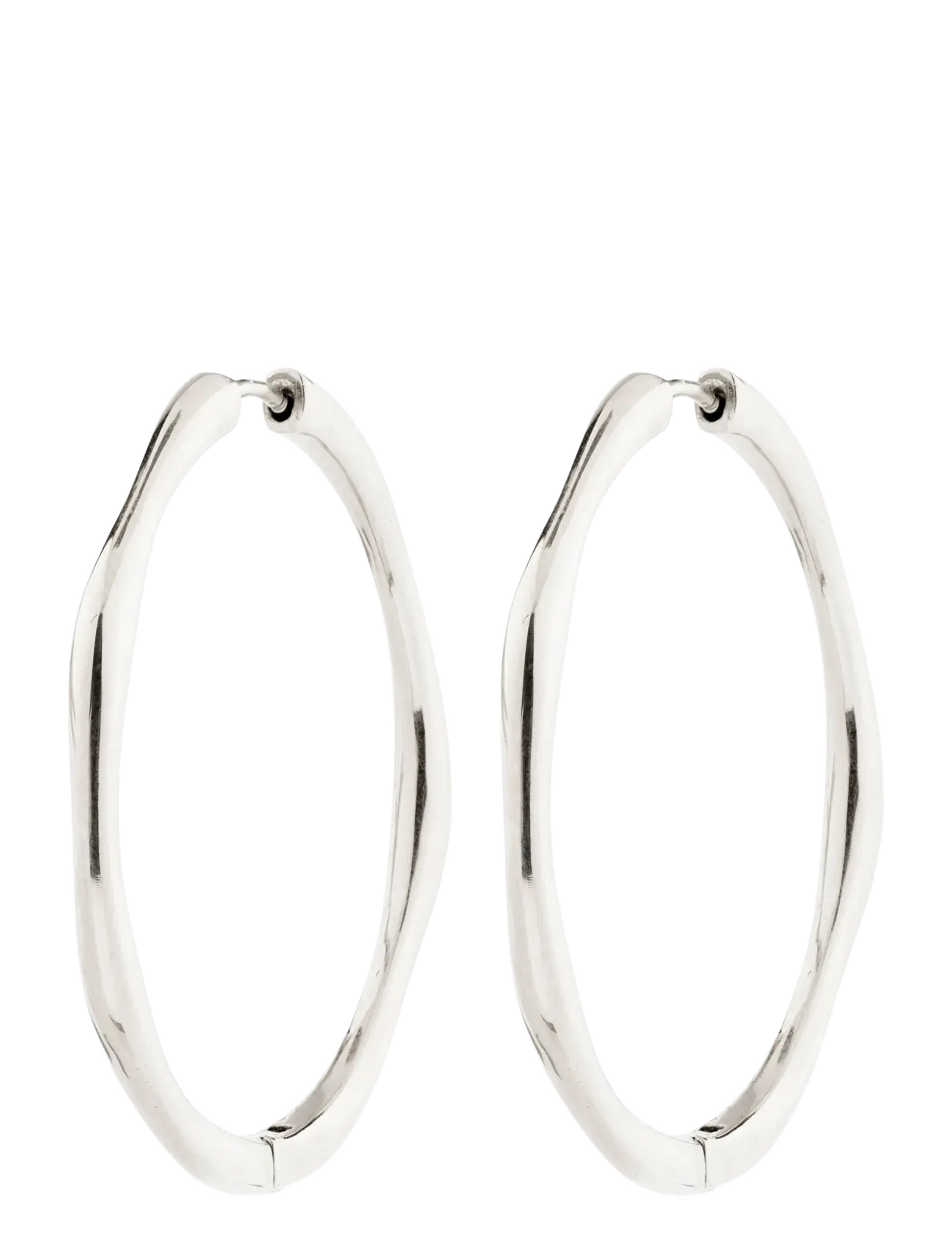 Pilgrim HAZE hoop earrings silver-plated - Ehted - SILVER PLATED / silver
