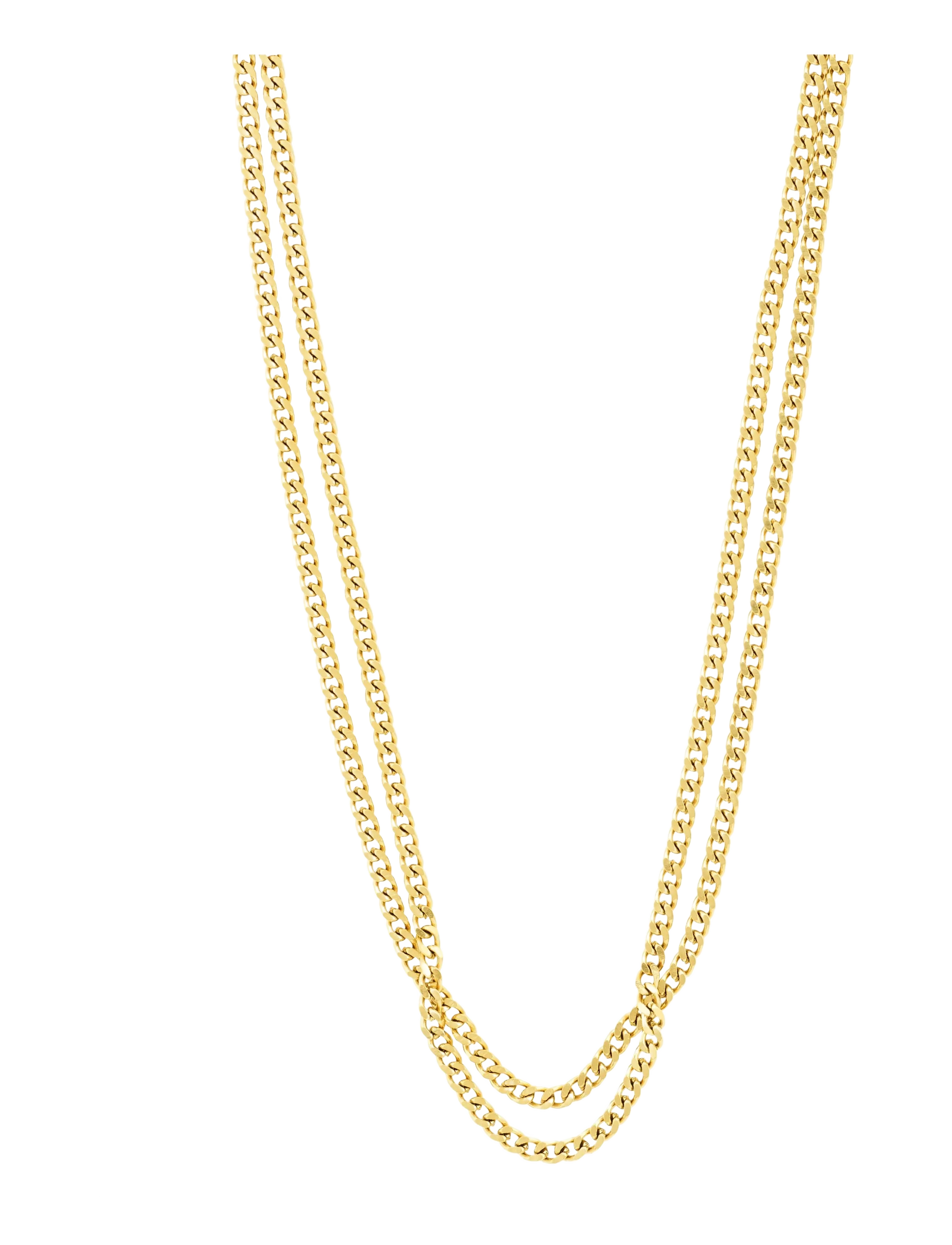 Pilgrim INNER 2-in-1 set necklaces gold-plated - Naszyjniki łańcuszkowe - GOLD PLATED / gold
