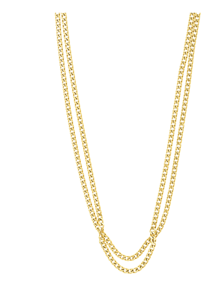 Pilgrim - INNER 2-in-1 set necklaces gold-plated - konfirmationstøj - gold plated - 1