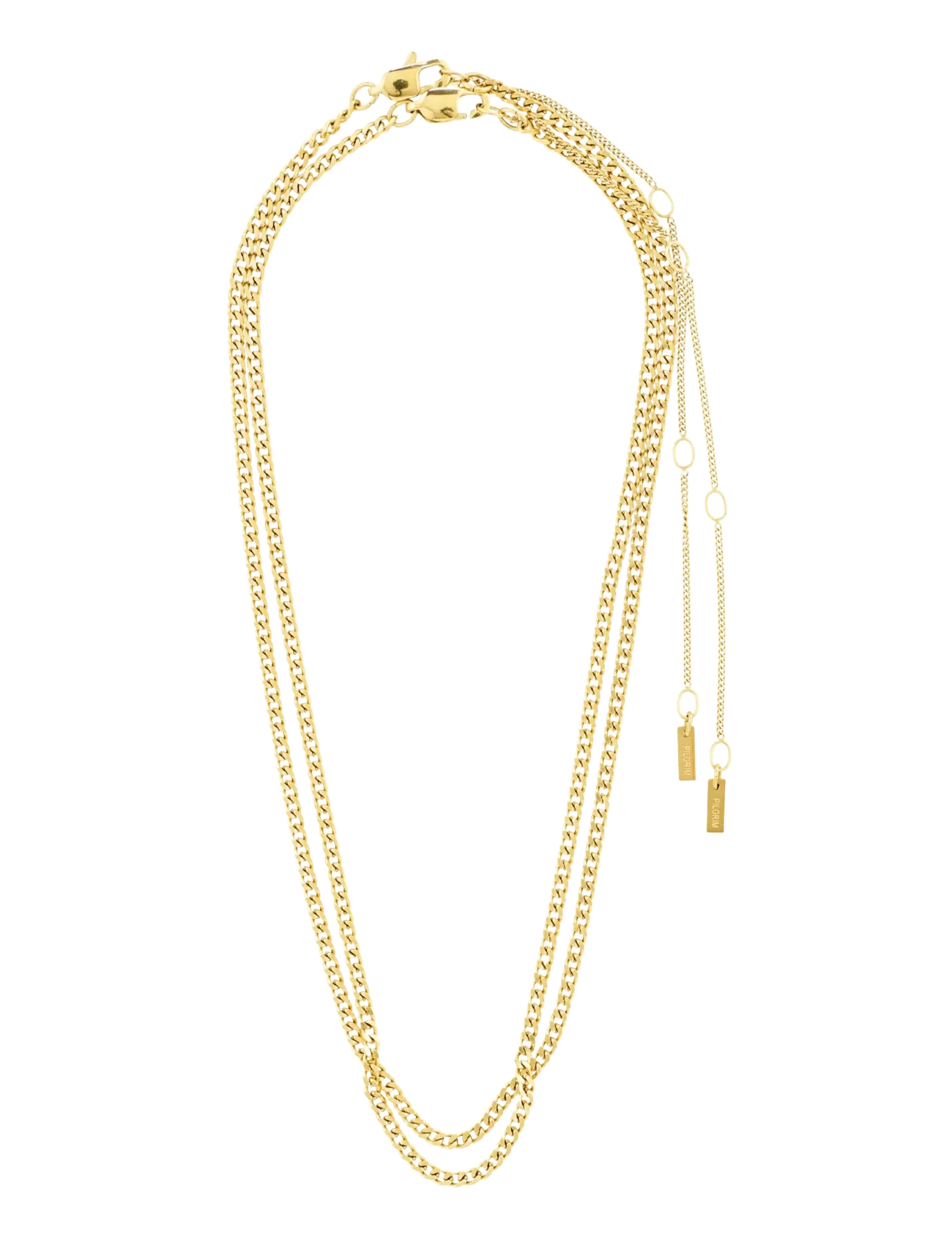 Pilgrim - INNER 2-in-1 set necklaces gold-plated - chain necklaces - gold plated - 2