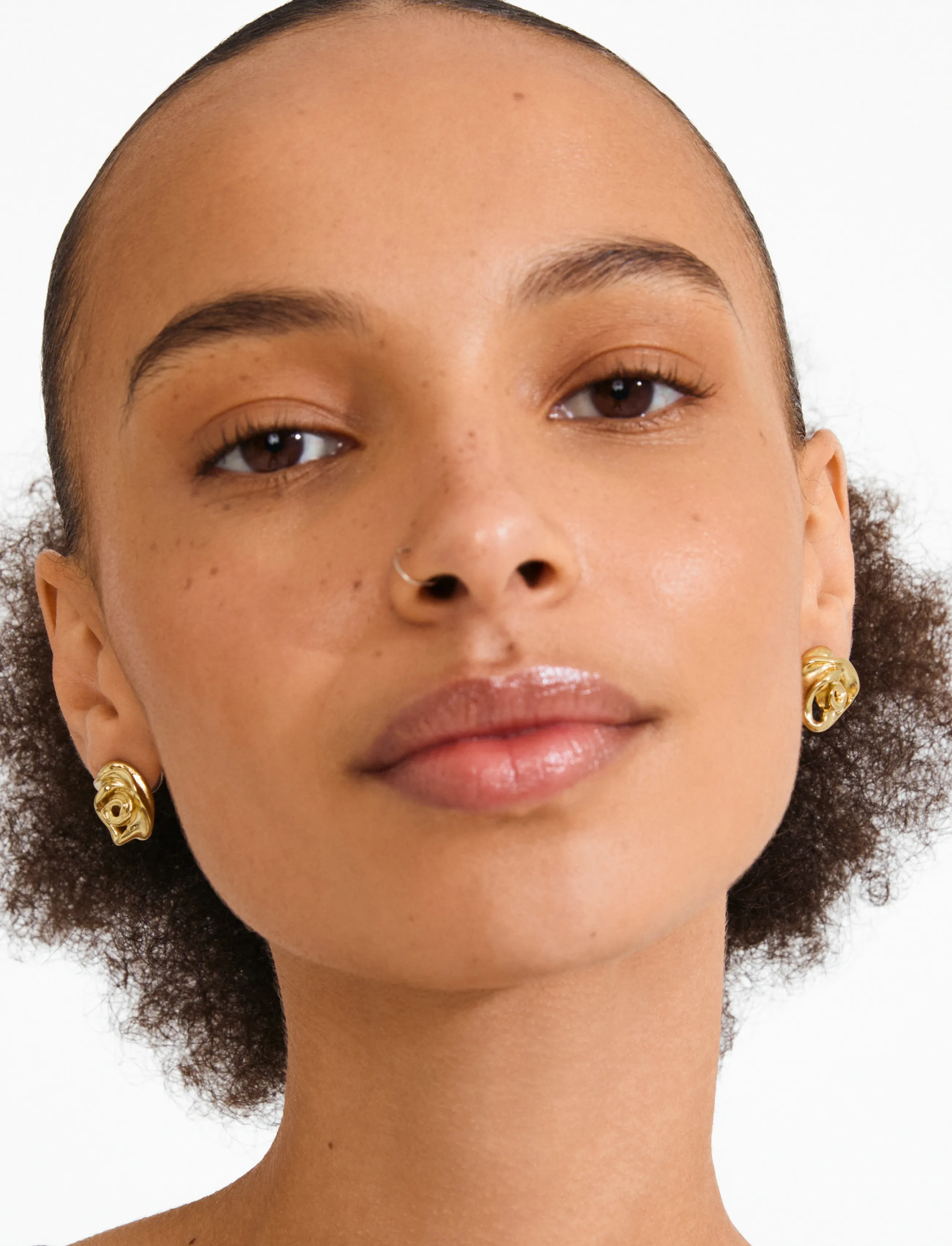 Pilgrim Inner Earrings Gold-Plated, One Size, Earrings, Gold - Studs, Frauen