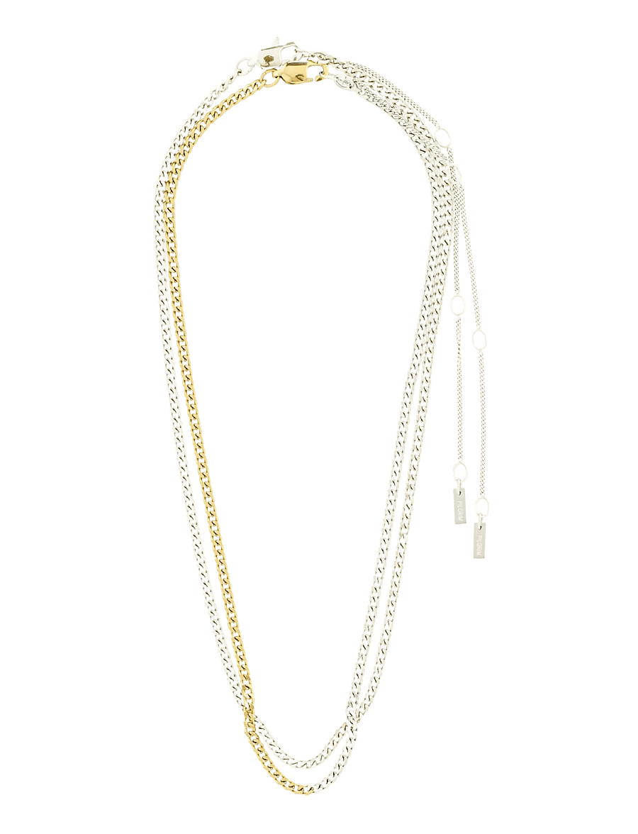 Pilgrim - INNER 2-in-1 set necklaces, mixed metal - konfirmation - mix metal plated - 2
