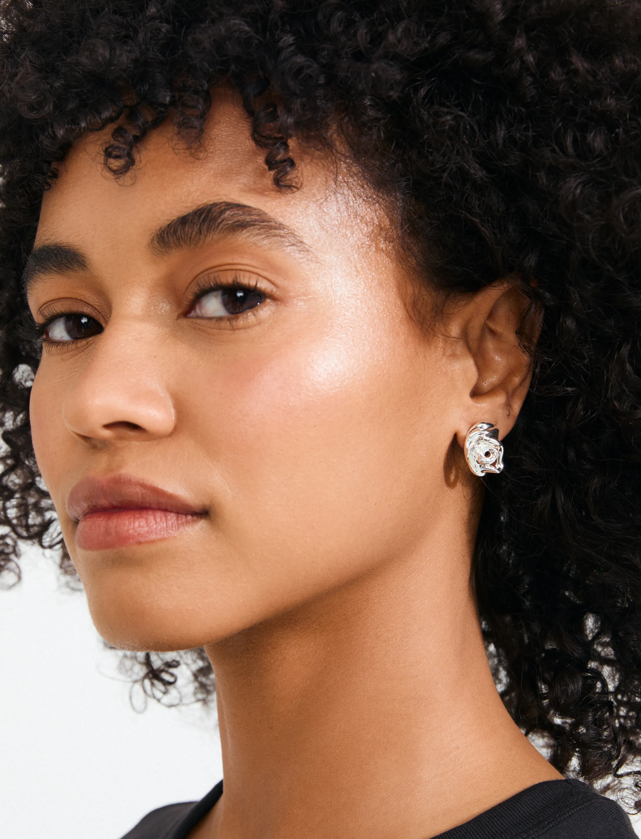 Pilgrim Inner Earrings Silver-Plated, One Size, Earrings, Silber - Studs, Frauen