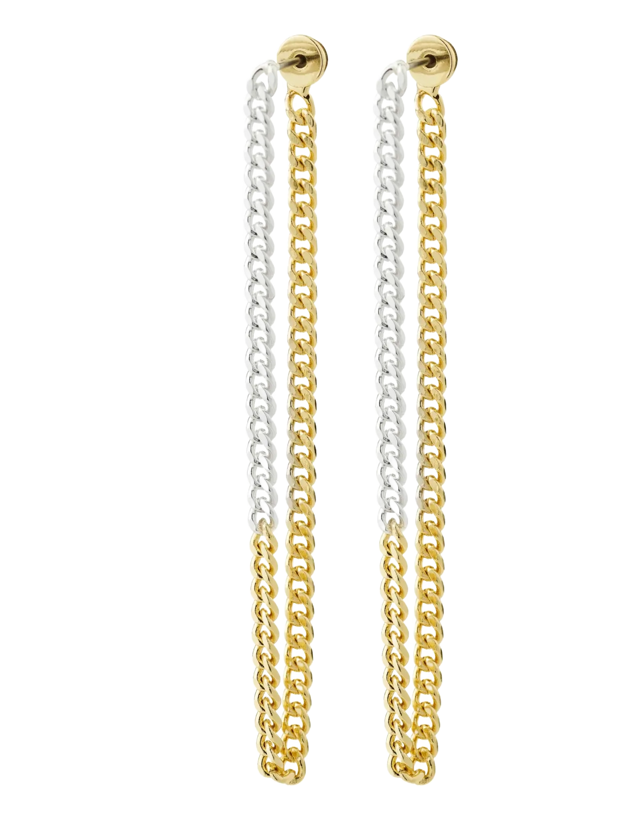 Pilgrim INNER chain earrings mixed metal - Oorbellen - MIX METAL PLATED / multi