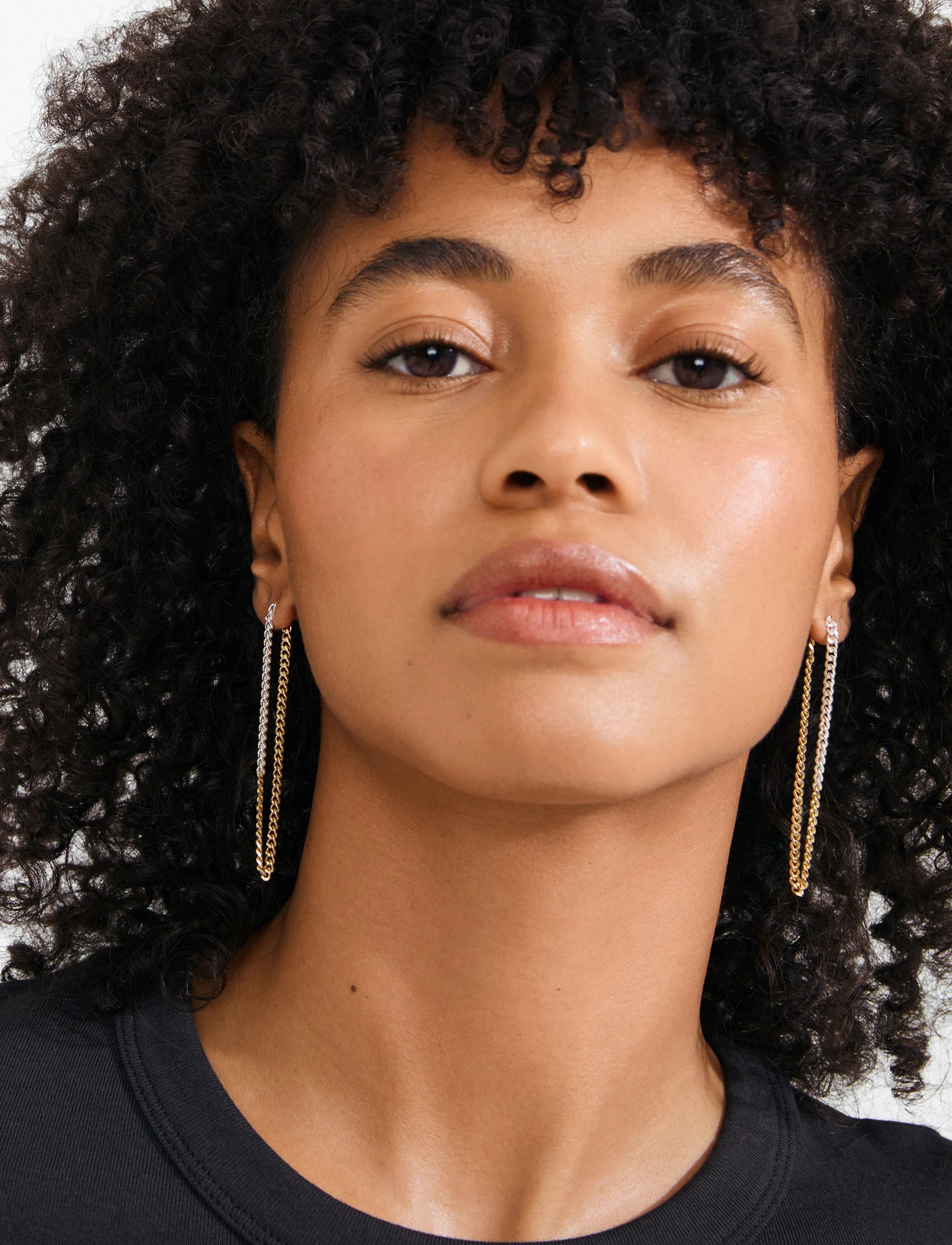 Pilgrim - INNER chain earrings mixed metal - mix metal plated - 3