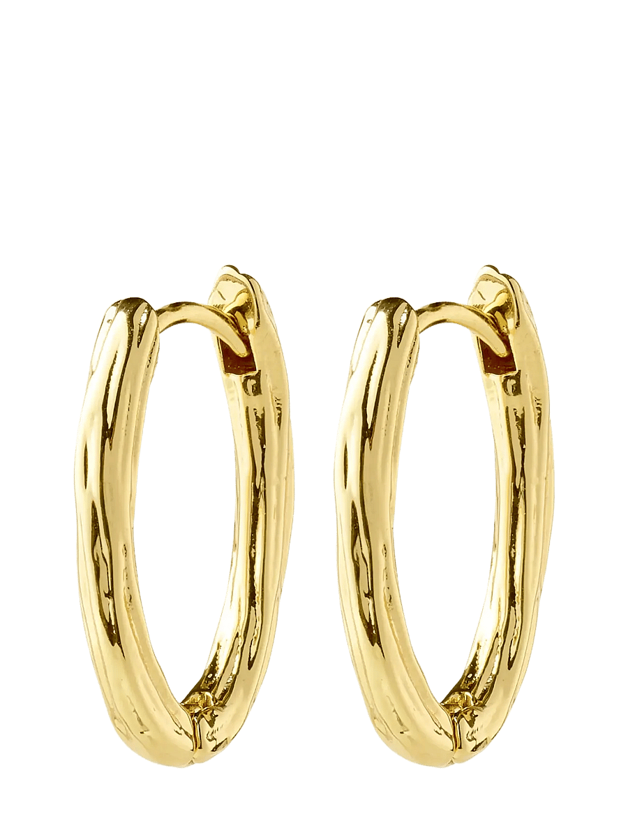 Pilgrim - NOW hoop earrings gold-plated - rõngad - gold plated - 1