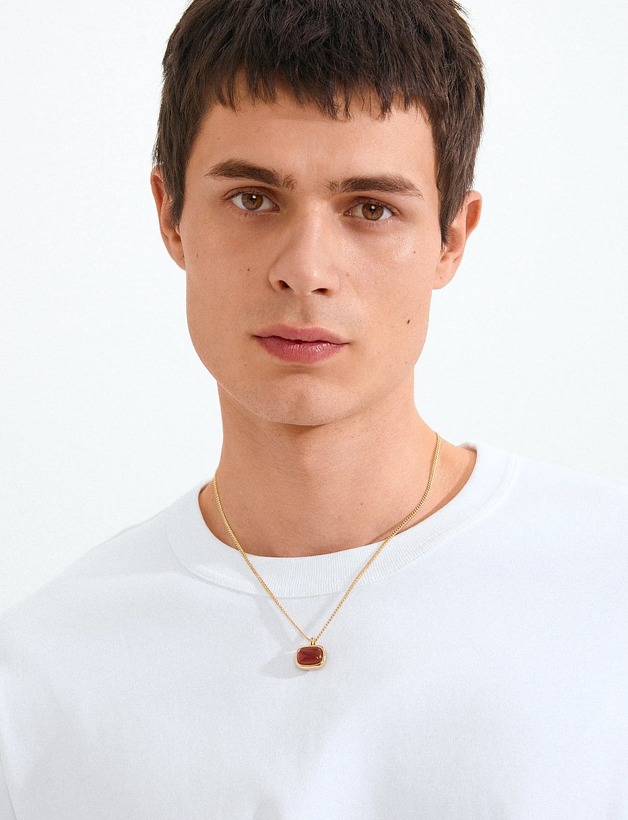 Pilgrim - NOW necklace gold-plated/red - statement kaelakeed - gold plated - 3