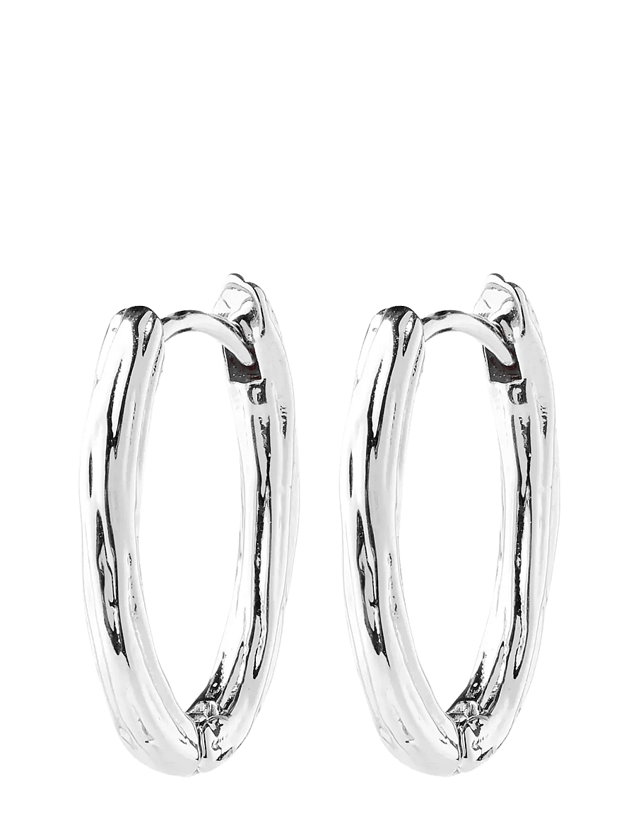 Pilgrim - NOW hoop earrings silver-plated - kreolen - silver plated - 1