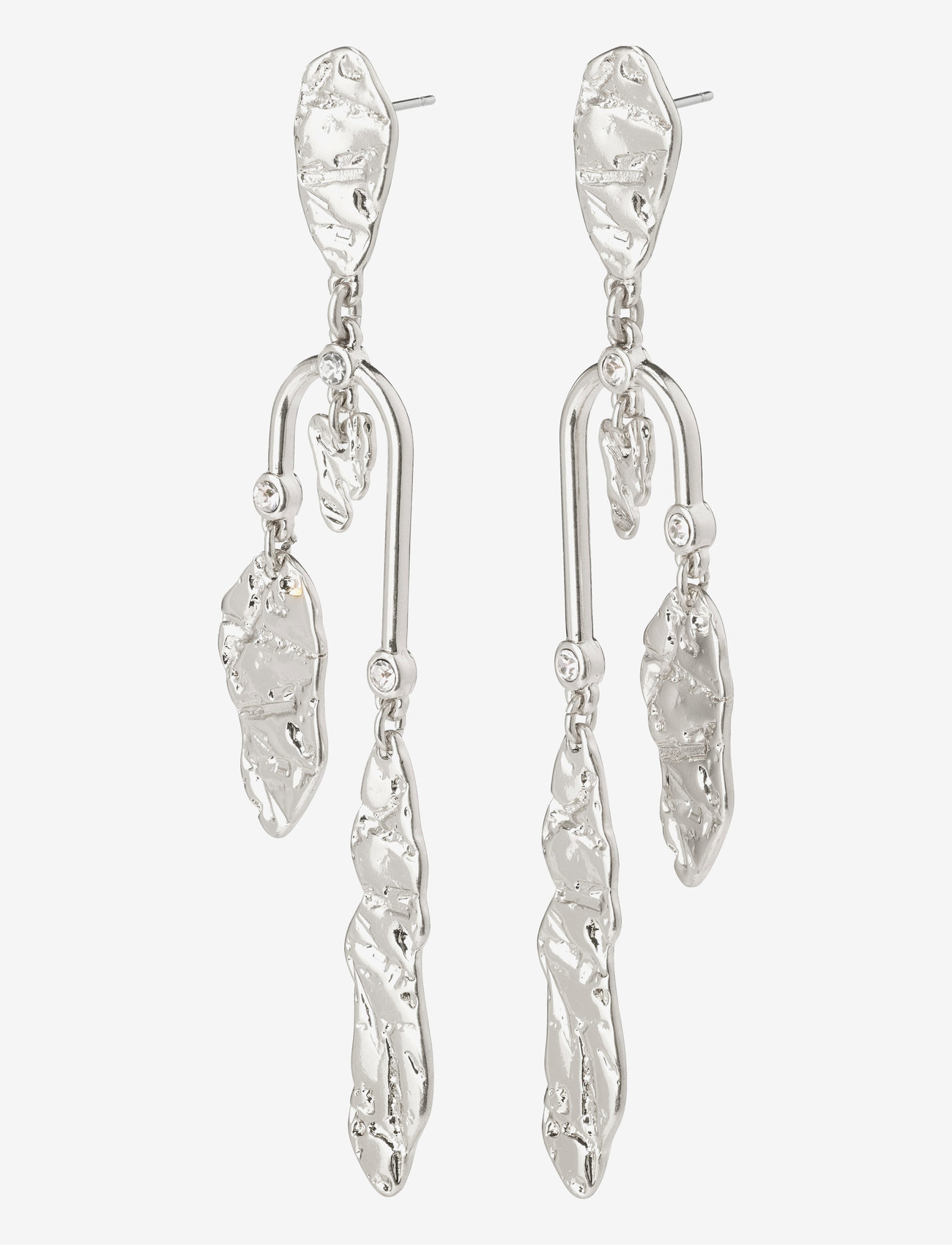 Pilgrim - Earrings Tolerance Silver Plated Crystal - silver plated - 0