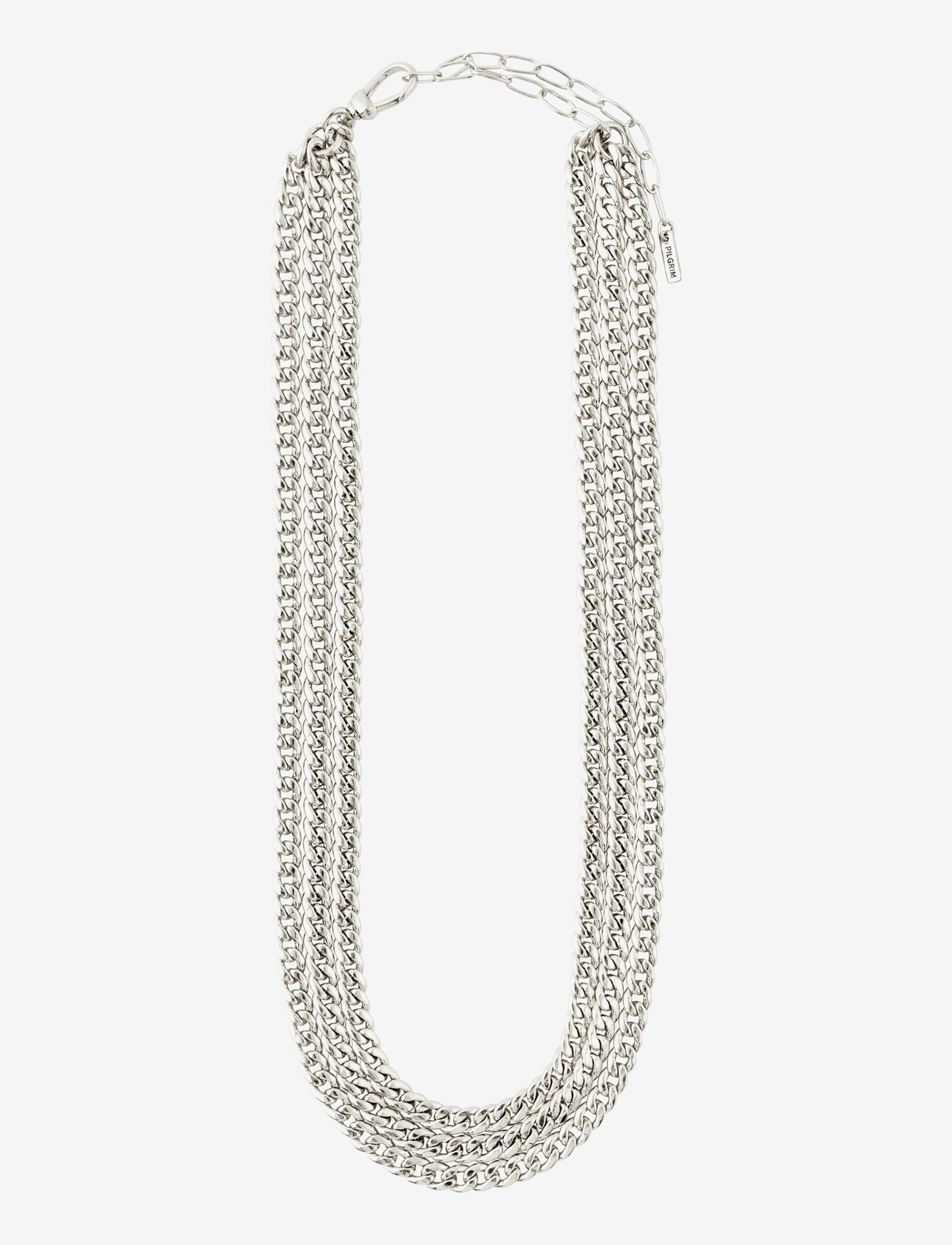 AUTHENTICITY curb chain necklace - SILVER PLATED