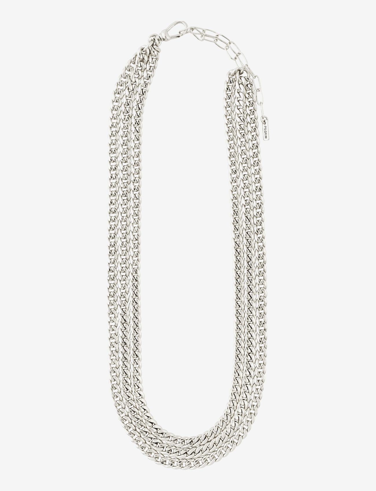 Pilgrim - AUTHENTICITY curb chain necklace - silver plated - 1