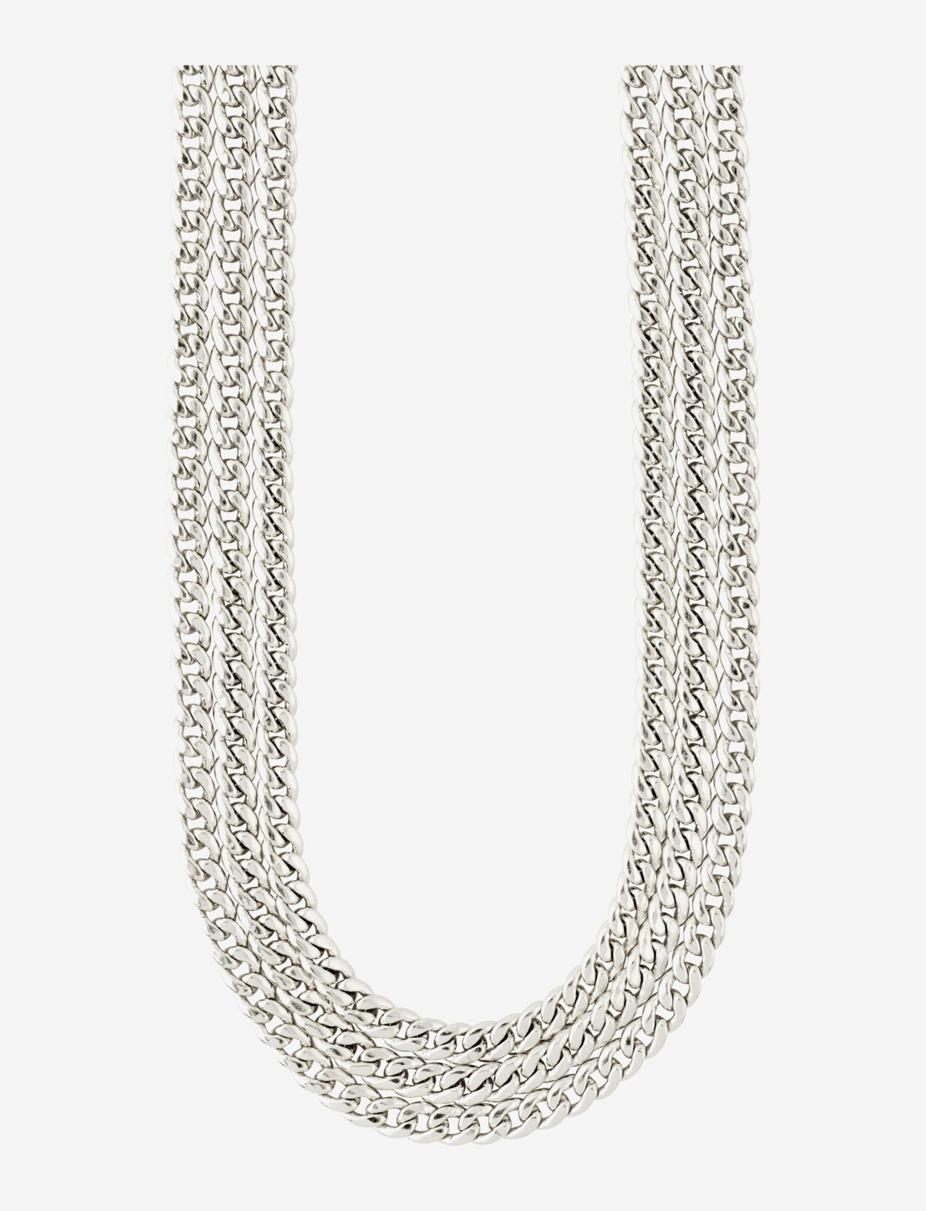 Pilgrim - AUTHENTICITY curb chain necklace - silver plated - 2