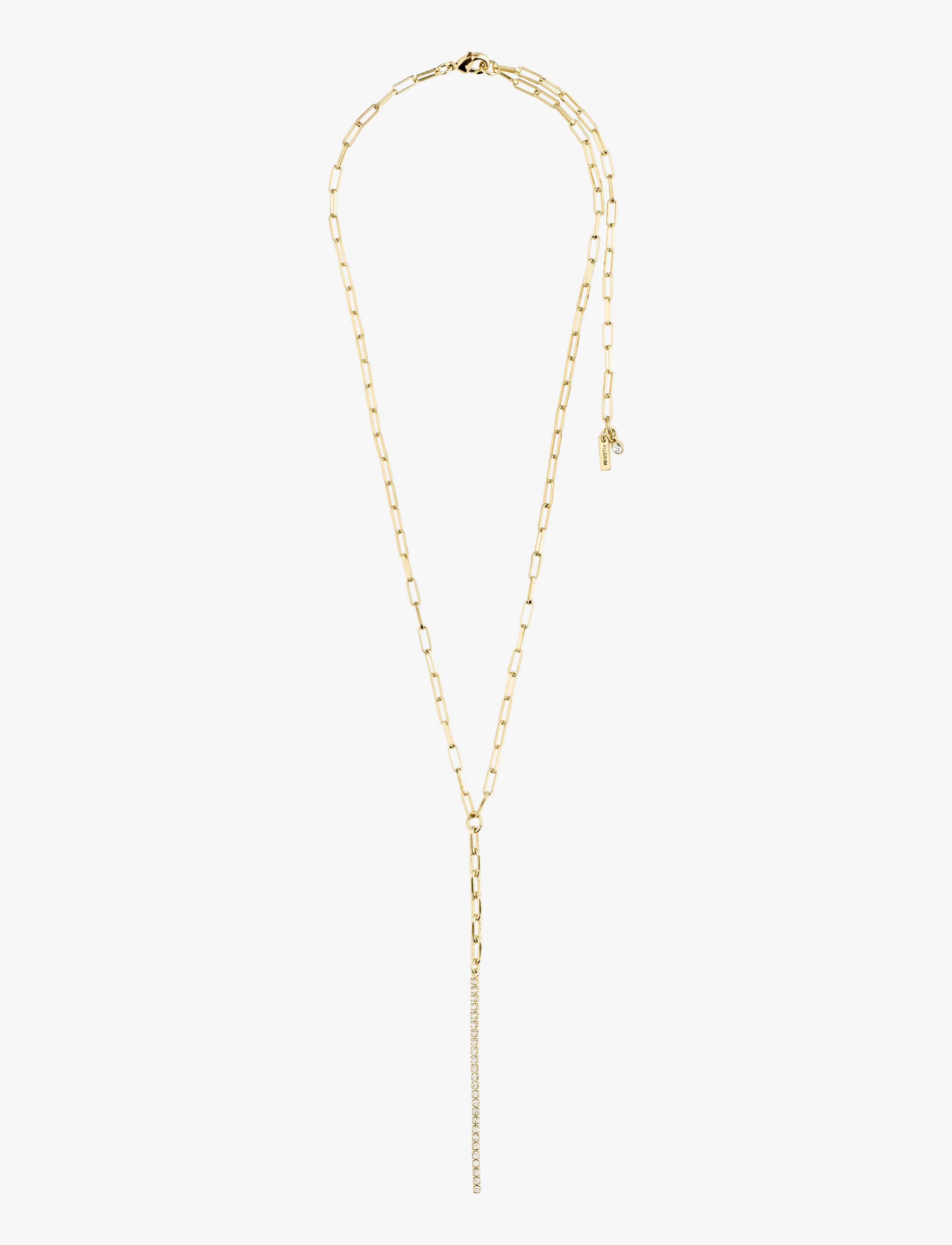 Pilgrim - SERENITY crystal deco cable chain Y-necklace - gold plated - 1
